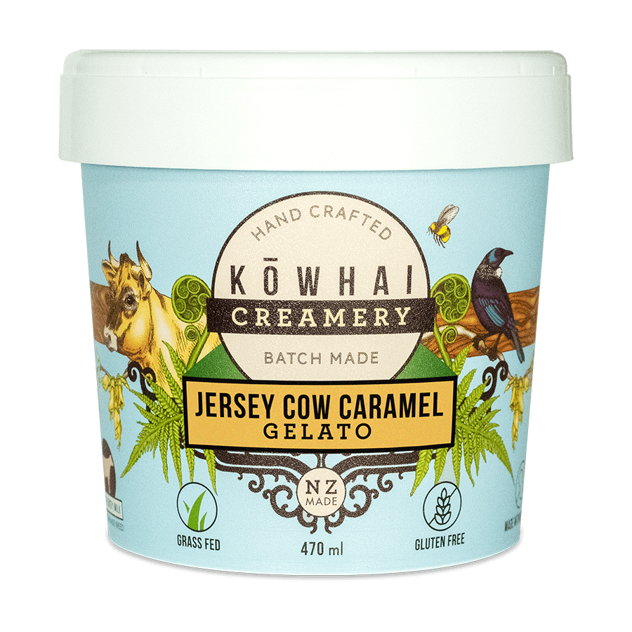 Kowhai creamery pot of organic gelato