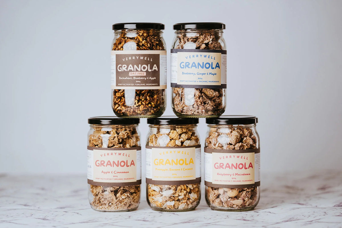 Granola - Raw activate blueberry, Ginger & Maple (Organic)