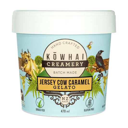 Kowhai creamery pot of organic gelato